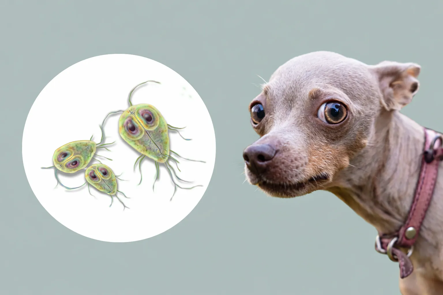 Giardia kutyáknál: büdös, nyálkás hasmenés okai, kezelés, fertőtlenítés és visszafertőződés
