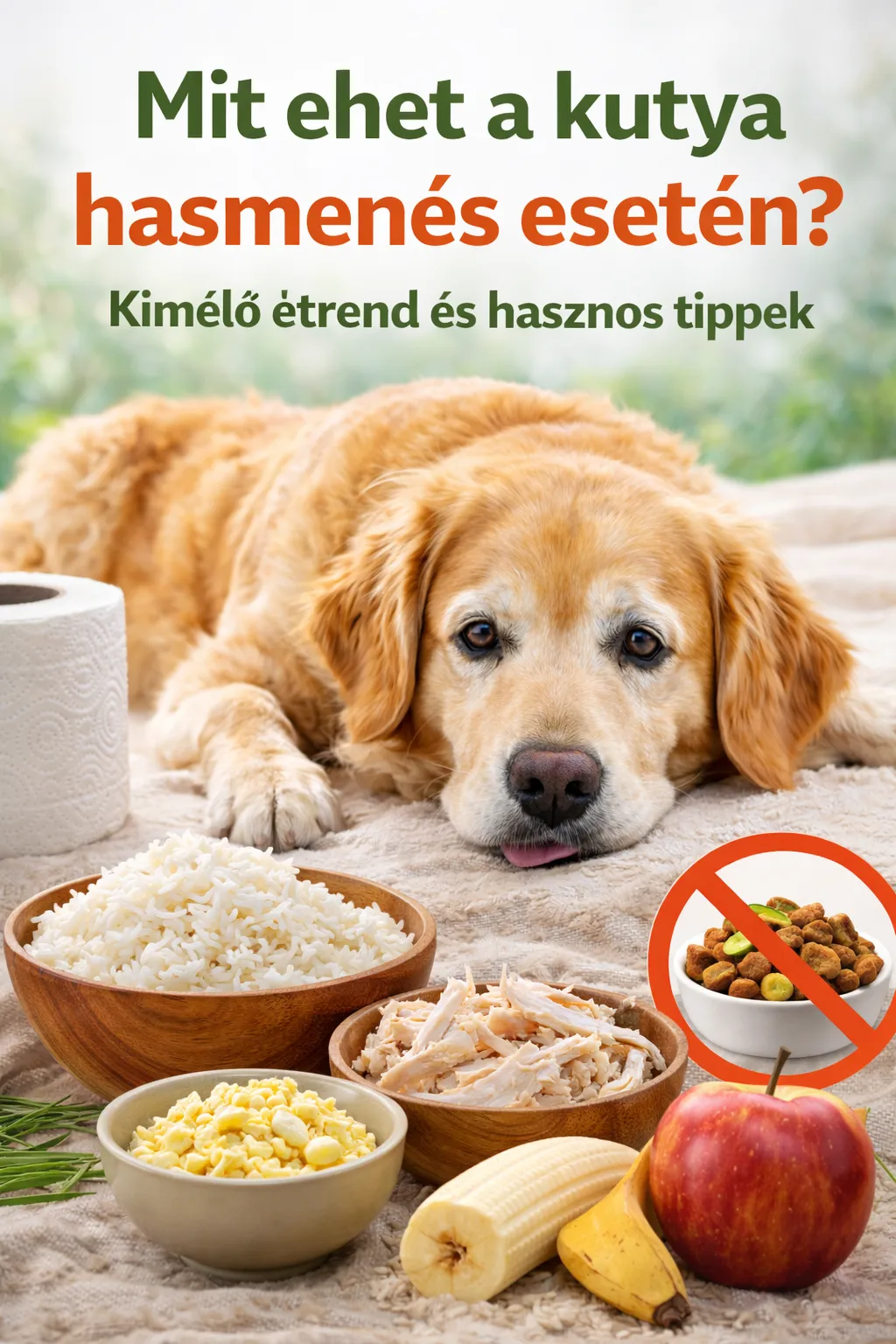 Mit ehet a kutya hasmenés esetén? 24 órás menetrend + diéta