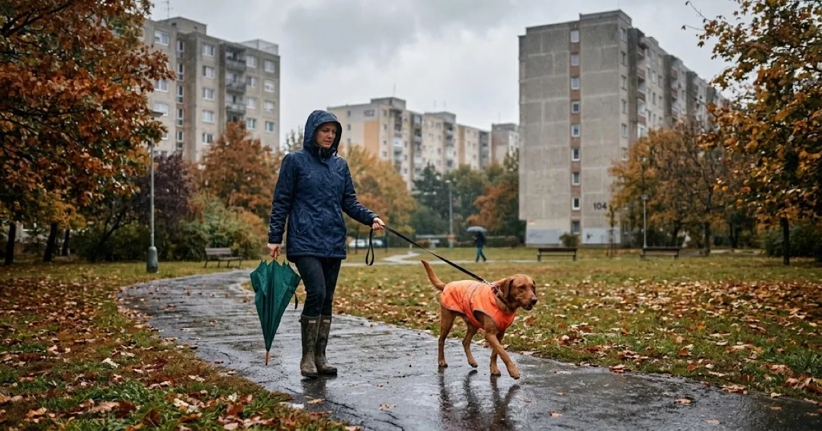 Esős őszi séták kutyával: mancs-, fül- és szőrápolási rutin nedves időben