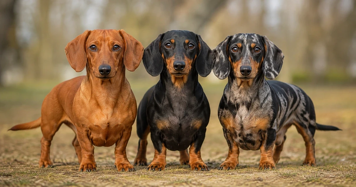 Tacskó színek: FCI-színváltozatok, dapple/harlekin és brindle