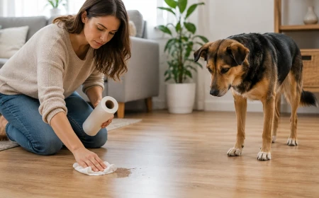 Korábban szobatiszta kutya újra bepisil: okok és teendők