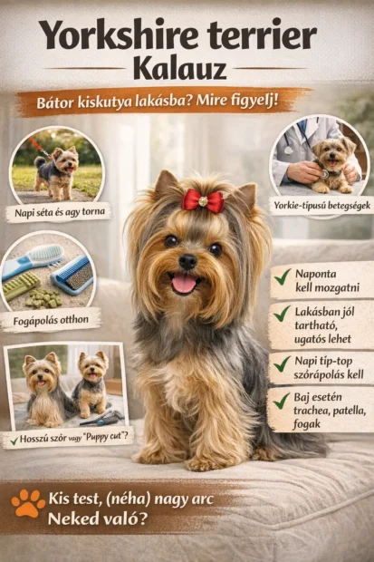 yorkshire terrier, yorkshire terrier tartása, yorkie jellem, yorkshire terrier nevelése, yorkie etetése, yorkshire terrier betegségei, yorkie szőrápolás, mini yorkie tévhit, yorkie tanítása
