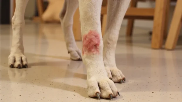 hot spot, bőrgyulladás, hot spot kutya, nedvedző bőrgyulladás kutya, akut nedvedző dermatitis kutya, pyotraumás dermatitis kutya, hot spot kutyán mit tegyek, hot spot kezelése otthon